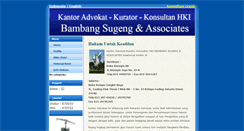 Desktop Screenshot of advokatbambangsugeng.com