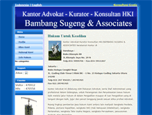 Tablet Screenshot of advokatbambangsugeng.com